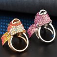 thumbnail image 2 of Anillo de mujer, diamantes de imitación, pez de cristal, moda, Festival, cumpleaños, playa, tienda, escuela, joyería personalizada para mujer Ropa, zapatos y accesorios Miscelánea Oro talla 7 Qarigey AP014538-02, 2 of 6