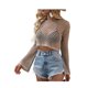thumbnail image 2 of Txlixc Prendas de Punto de Lana para Mujer, Jersey de Punto de Manga Larga con Cuello Redondo de Malla de Color sólido para Damas, 5 Colores Txlixc Estilo de ocio, 2 of 8