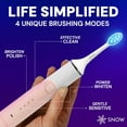 thumbnail image 5 of Snow LED Electric Toothbrush Gen 2 - Rechargeable Electronic Brush for Adults - Sonic Technology w/LED Light Whitening & Cleaning Powered w/Sonic Technology for Oral Routine Coastal Sunset Pink Gen2, 5 of 5