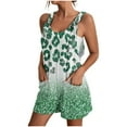 thumbnail image 2 of Blmnix Women Shorts Linen Shorts Rompers Short Plus Size with Pockets Pull on High Womens Shorts Casual,L, 2 of 5