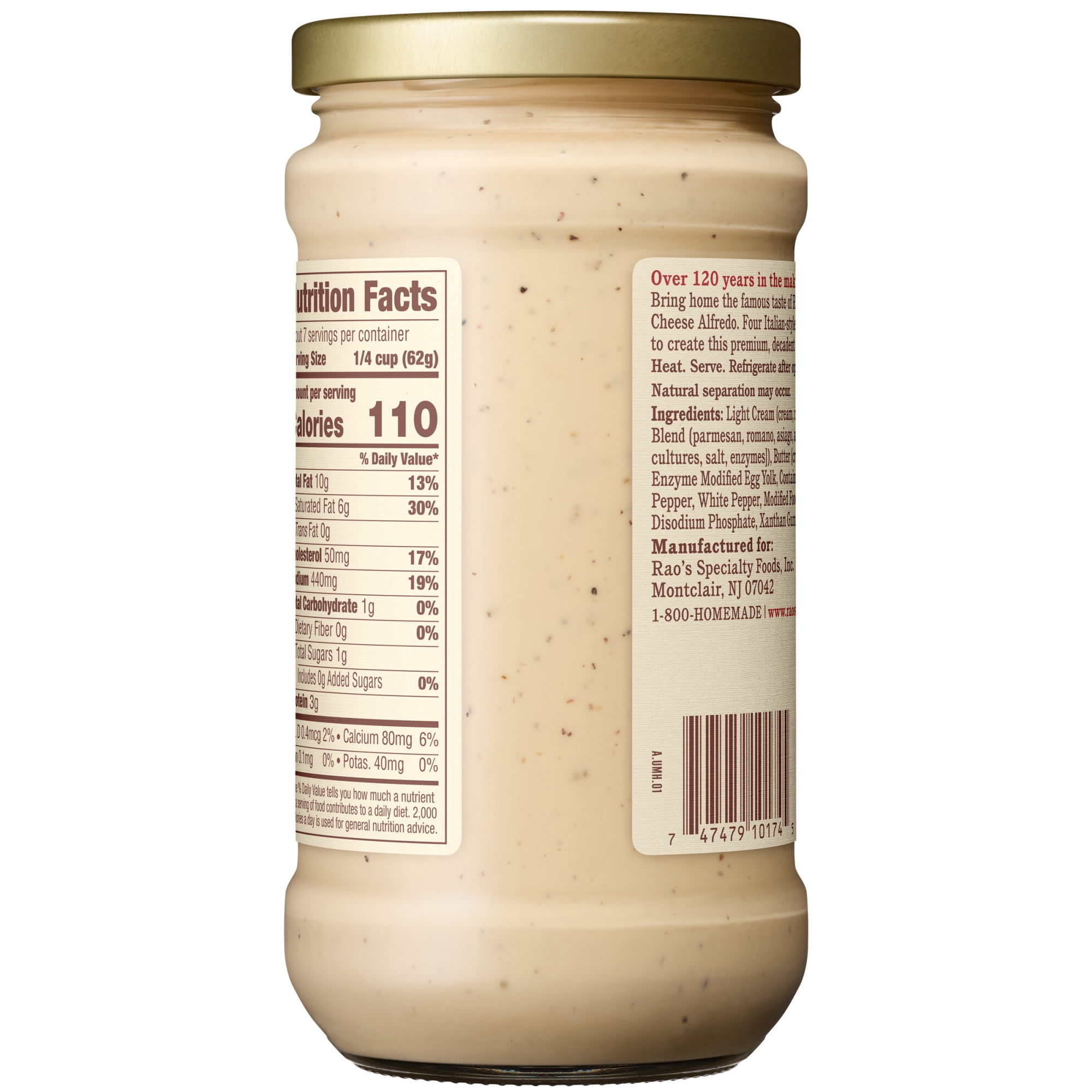 (3 pack) Rao's Homemade Four Cheese Alfredo Sauce, 15 oz