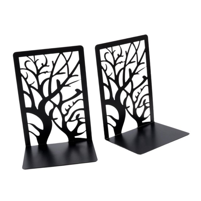 Sujetalibros de Metal decorativos para libros, soporte multifuncional, Base antideslizante, soporte para estante, topes para libros pesados, 2 uds. Estilo D