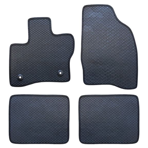 All Weather Floor Mats for 2010 to 2019 Ford Taurus, Front and Rear, Honeycomb Surface