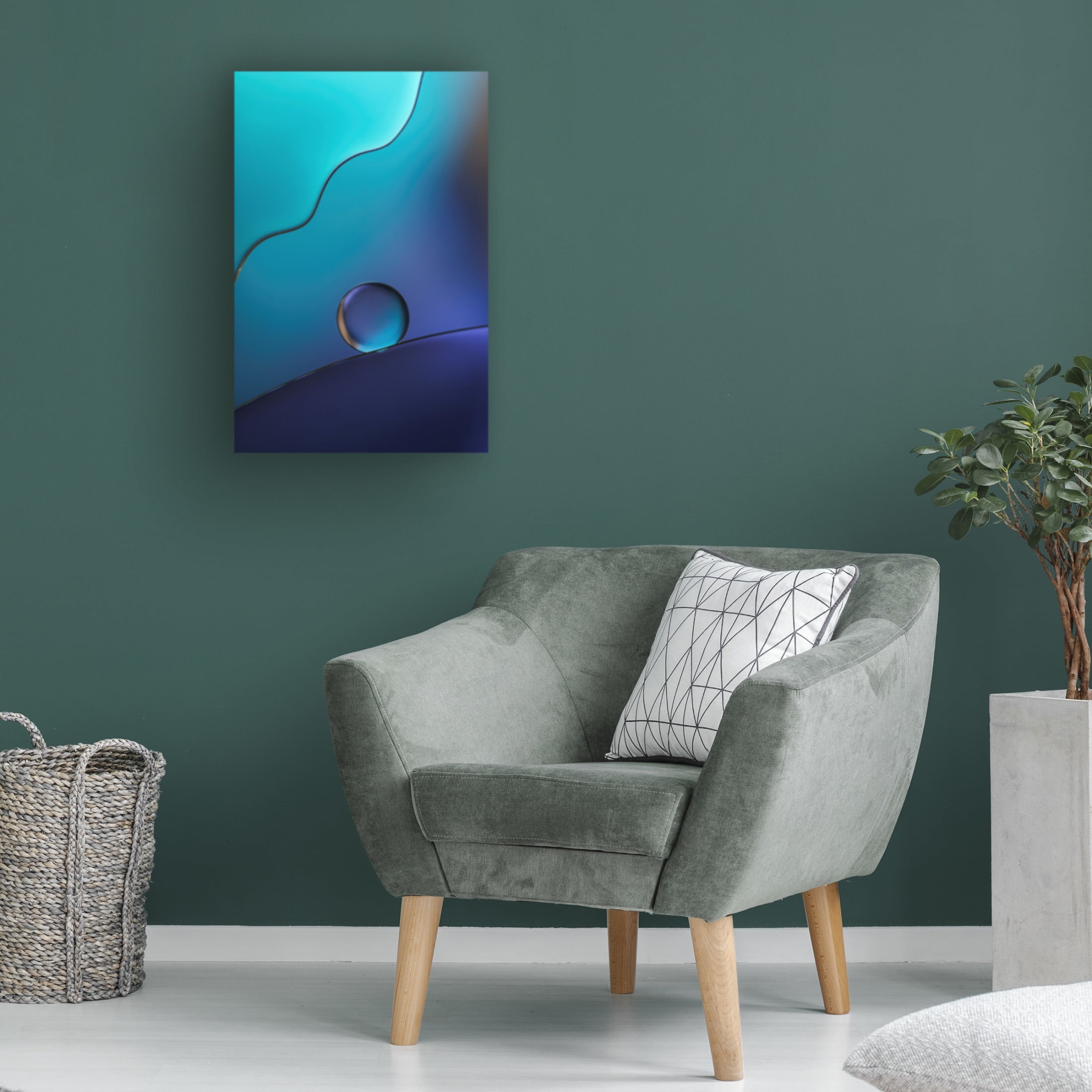 Canvas Wall Art - Rina Barbieri 'Abyss' Wall Art for Living Room, Bedroom, or Office Décor by Trademark Fine Art - 16 x 24 Inches