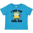 thumbnail image 3 of Inktastic I Ride the Cool Bus with Yellow Bus Boys or Girls Baby T-Shirt, 3 of 5
