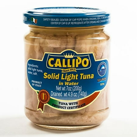Italian Tuna - Italian Tuna in Spring Water in Glass Jar by Callipo