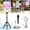 White, variant on 8 Inch Portable Wireless PA Speaker with Stand, Heavy Bass Subwoofer, TWS LED DJ Lights, Microphone Tripod Included, Rechargeable Karaoke System for RV Truck Car Outdoor Party