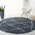 thumbnail image 3 of SAFAVIEH Pro Lux Shag Collection PLX433L Blue / Creme Rug, 3 of 11