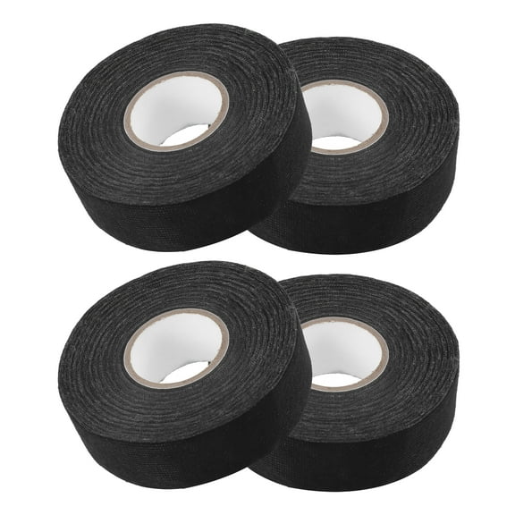 Unique Bargains 4 Pcs Muffler Tape 1.2 Inch x 66 Ft Self Adhesive Universal for Car Noise Protection Polyester Black