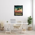 thumbnail image 2 of Stupell Industries Welcome Roswell New Mexico UFO Travel & Places Painting Black Floater Framed Art Print Wall Art, 2 of 6