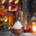 thumbnail image 3 of nvzhuang Christmas Gnome Plush Toys with Candy Basket Beard Pointed Hat Adorable Dwarf Doll for Party Home Office, 3 of 8