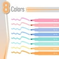 thumbnail image 2 of wqlpp-- Surligneurs Esthétiques, 8 Pcs, Pointe Biseautée, Couleurs Assorties, Mignons Surligneurs Couleurs Assorties, Surligneurs Bibliques et Stylos Sans Purge, Sans Purge pour Pages Bibliques Sans Purge, 2 of 4