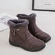 thumbnail image 1 of Botas de mujer de talla grande de invierno con relleno y botas cortas de terciopelo para mujer, zapatos de madre de lona, 1 of 6