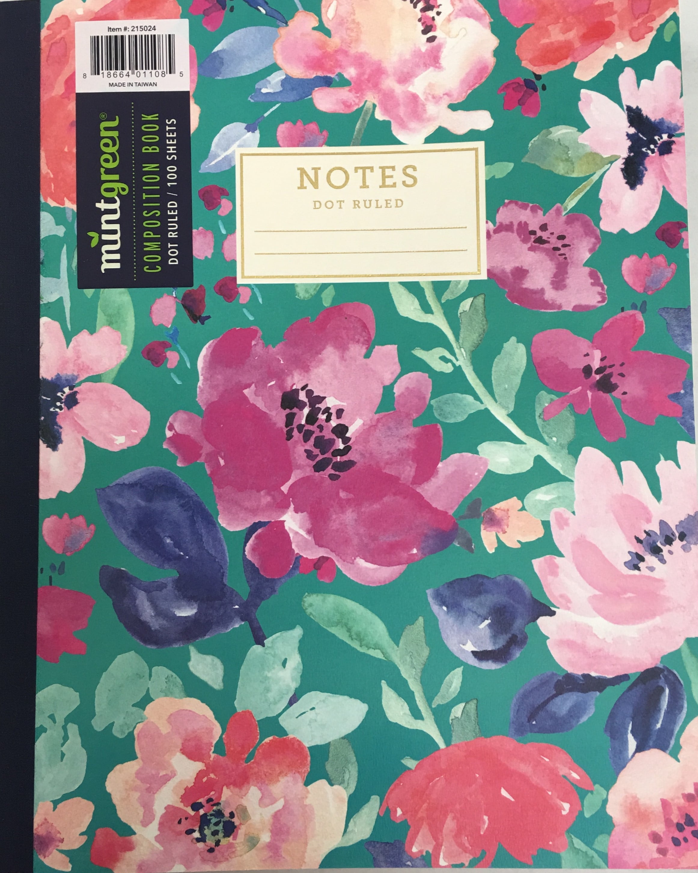 Mintgreen Recycled Composition Book Dot Ruled