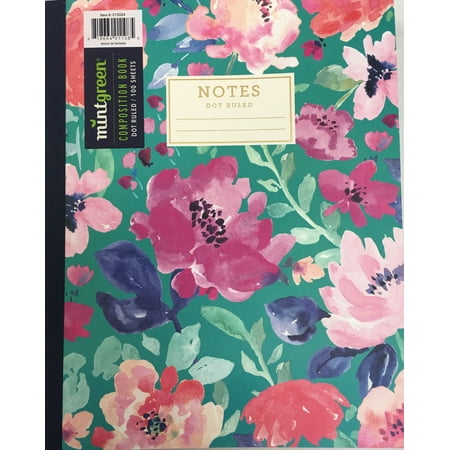 Mintgreen Recycled Composition Book Dot Ruled
