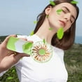thumbnail image 3 of RoamHome Electric Mini Fan Charging Small Fans USB Rechargeable Handheld Battery Powered Portable Fans Personal Cooling Fan That Blows Cold Air, Gift for Students Workers (Green), 3 of 8