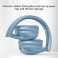 thumbnail image 5 of Matoen Wireless Bluetooth Earphones Foldable Active Noise Cancelling Headphones Stereo Sound Earbuds for Tablet Smartphones Blue, 5 of 8