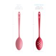thumbnail image 6 of DI ORO Seamless Series Slotted Silicone Spoon - 600F Heat-Resistant Rubber Non-Stick Kitchen Utensil for Mixing, Serving, Cooking and More - LFGB Certified and FDA Approved Pro-Grade Silicone – Red, 6 of 7