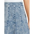 thumbnail image 2 of No Boundaries Juniors' Denim Pleated Skirt, 2 of 5