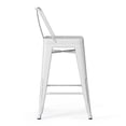 thumbnail image 3 of Atlin Designs 24" Contemporary Metal Counter Stool in White (Set of 2), 3 of 8