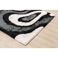 thumbnail image 6 of HR 7 X 10 HAND TUFTED SILK BRIGHT SHAGGY AREA RUG, PLEASE CHECK ALL PICTURES, 6 of 7
