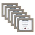 thumbnail image 2 of DesignOvation Kieva Solid Wood Picture Frame, Distressed Gray 4x6, Pack of 6, 2 of 5