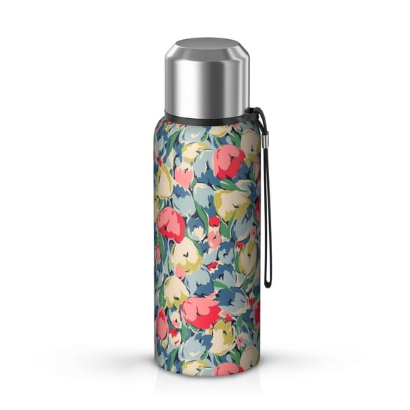20 Oz Pioneer Flower Coffee Tumbler Double Wall Insulated Stainless Steel Water Bottle | Metal Reusable Thermoses Flask with Cup Cap | Leak & Sweat Proof with Anti-Dust Lid