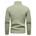 thumbnail image 4 of IROINNID Men's Sweater Turtleneck Long Sleeve Jumper Mid-Length Solid Color Casual Pullover Winter High Collar Sweater Coat Undershirt, 4 of 6