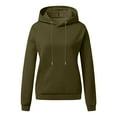 thumbnail image 3 of Xcmzpl Hoodies for Women Cute Color Block Hooded Sweatshirt Athletic Pullover Tops Comfort Long Sleeve Blouses Winter Fashion, 3 of 8