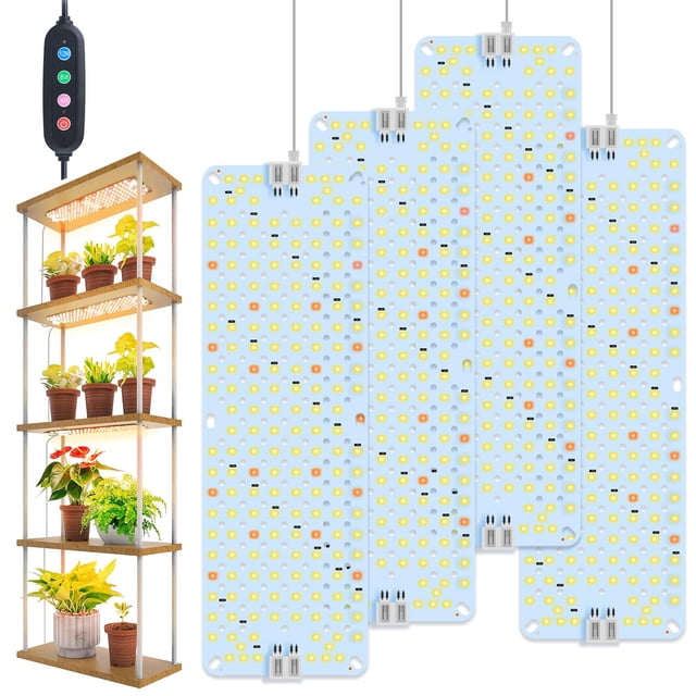 Paquete de 4 luces LED de espectro completo para cultivo FECiDA 2026