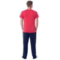 thumbnail image 2 of Intimo Men's 2 Piece Pajama Set Cotton/Poly Blend Jersey Knit Lounge Pants With Soft T-Shirt Top, 2 of 4