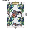 thumbnail image 3 of FMSHPON Elephant Tiger Zebra Clipboard Hardboard Wood Nursing Clip Board and Pull for Standard A4 Letter 13x9 inches, 3 of 7