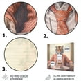 thumbnail image 3 of Designart "Thirsty Tiger I" Animals Metal Art Living Room, 3 of 5