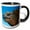 Black/White, variant on 3drose, Marine Iguana, Galapagos Islands, Ecuador., 15oz Mug