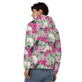 thumbnail image 4 of Kdxio Orchids Flowers Print Men Hoodies Casual Hoodies for Men with Zip Pockets Full Zip Long Sleeve Sweatshirt Sports Hooded Jacket-Small, 4 of 5