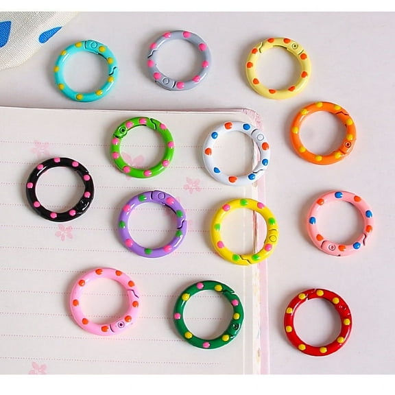 10pcs Metal Binder for Loose Leaf Notebooks, Easy Open, Colored Binder Supplies for Office and School Use