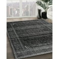 thumbnail image 3 of Ahgly Company Machine Washable Indoor Rectangle Traditional Charcoal Black Area Rugs, 8' x 12', 3 of 7