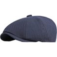 thumbnail image 6 of CoCopeaunts Newsboy Hats for Men Solid Plain Flat Cap Vintage Artist Painter Ivy Hat Octagonal Newsboy Cap Retro Beret Hat, 6 of 7
