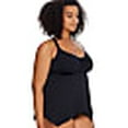 thumbnail image 4 of Plus Size Eco Onyx Sharkbite Underwire Tankini Top Swimsuit, 4 of 5