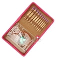 thumbnail image 4 of Juego de 10 pares de agujas circulares de tejer con mango ergonómico intercambiable y bolsa de almacenamiento., 4 of 14