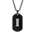 thumbnail image 1 of Collar Hombre de Inicial Letra A LUCKMAN, Acero Inoxidable Color Negro, Modelo Dylan negro UNITALLA, 1 of 7