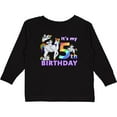 thumbnail image 3 of Inktastic It's My 5th Birthday Unicorn Boys or Girls Long Sleeve Toddler T-Shirt, 3 of 5