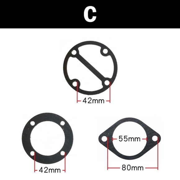 Chendee 3 In 1 Air Compressor Cylinder Head Base Valve Plate Gaskets Washers,C