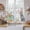 White, variant on Easter Tier Curtains 54 Inch Length, Easter Grey Bunny Spring Watercolor Eggs Butterflies Cafe Short Curtains for Bathroom Over Sink, Small Kitchen Curtain Light Filtering Drapes 2 Panels 27.5"Wx54"L