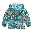 thumbnail image 4 of Mercatoo Toddler Boys Girls Casual Jackets Printing Cartoon Hooded Outerwear Zipper Coats Long Sleeve Windproof Coats, 4 of 4