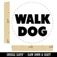 thumbnail image 2 of Walk Dog Bold Text Self-Inking Rubber Stamp Ink Stamper - Fuchsia Ink - Mini 1/2 Inch, 2 of 7