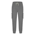 thumbnail image 3 of Kalauyu Men's Corduroy Cargo Sweatpants Joggers Casual Pants with Pockets for Hiking Athletic Fitness, 3 of 6