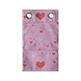 thumbnail image 1 of Valentine's Day Hanging Pocket Organizer, Romantic Design of Hearts and Cupid Items, Printed Polyester Storage Bag with Pockets, 9" x 16", Pink Burnt Sienna, 1 of 2