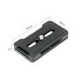thumbnail image 4 of Andoer PU-70L Quick Release Plate 70mm QR Plate 1/4 Inches Mounting Screw Compatible with Arca Swiss Standard Tripod Head, 4 of 7