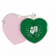 thumbnail image 1 of Pakistan National Emblem verde país Bolsa de viaje Mirror maquillaje corazón rosa, 1 of 4